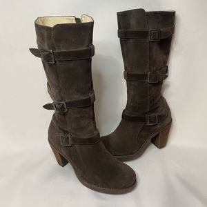 Via Spiga Brown Suede Tall Boots Size 7